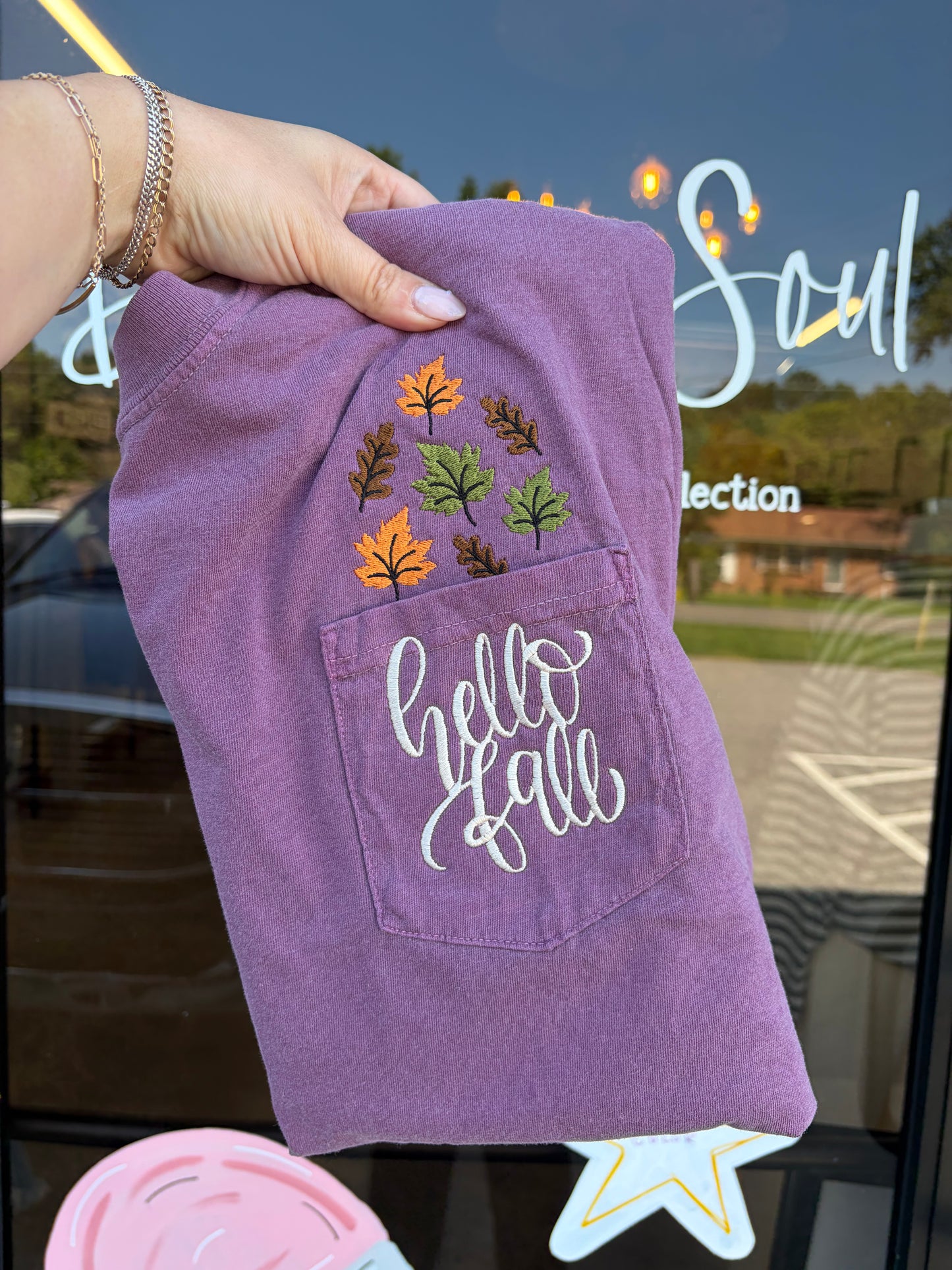 Hello Fall Pocket Tee