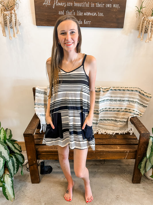 Striped Skort Dress