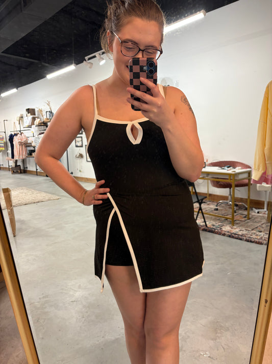 Split Hem Detail Athletic Dress
