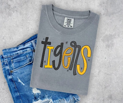 Mascot Funky Font Tee