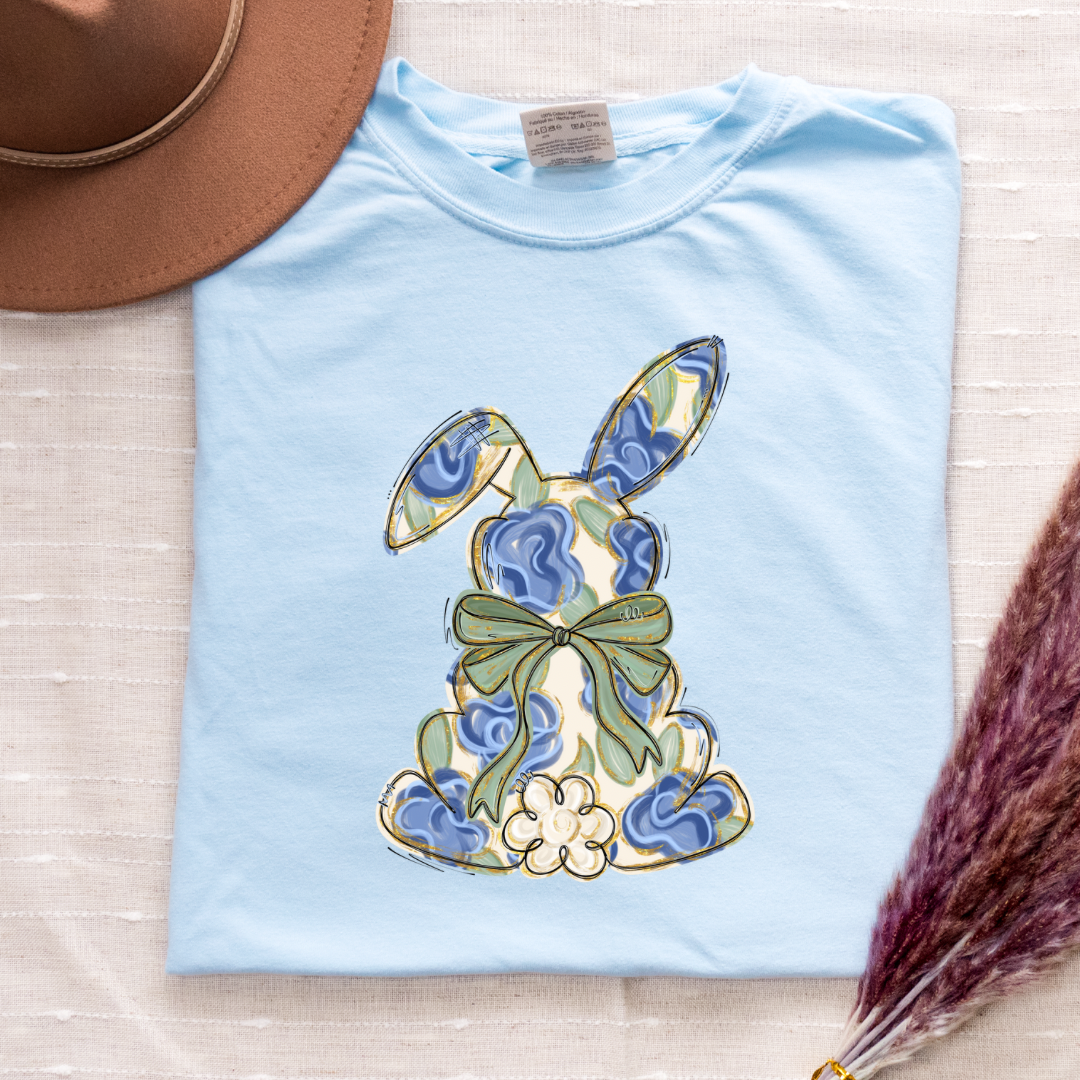 PREORDER BLUE FLORAL BUNNY