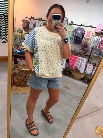 Blue Skies Drawstring Shorts