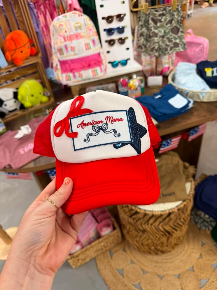 American Mama Trucker Hat