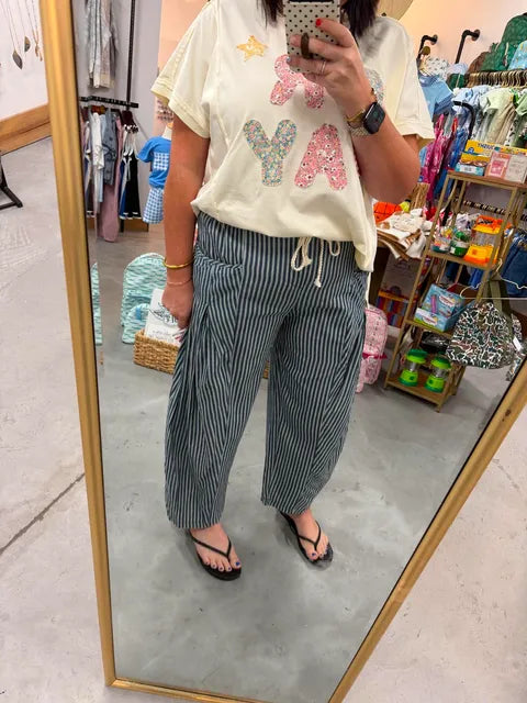 Striped Denim Pant