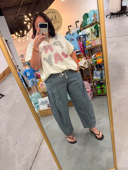 Striped Denim Pant