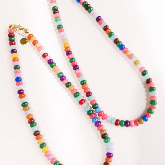Wendy Beaded Necklace - Rainbow