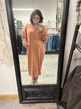 Load image into Gallery viewer, Cozy Up Sweatshirt Dress
