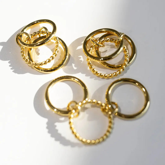Goldie Stacked Ring - Size 6