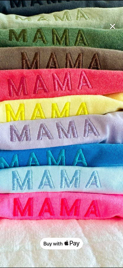 Monochrome Mama Embroidery