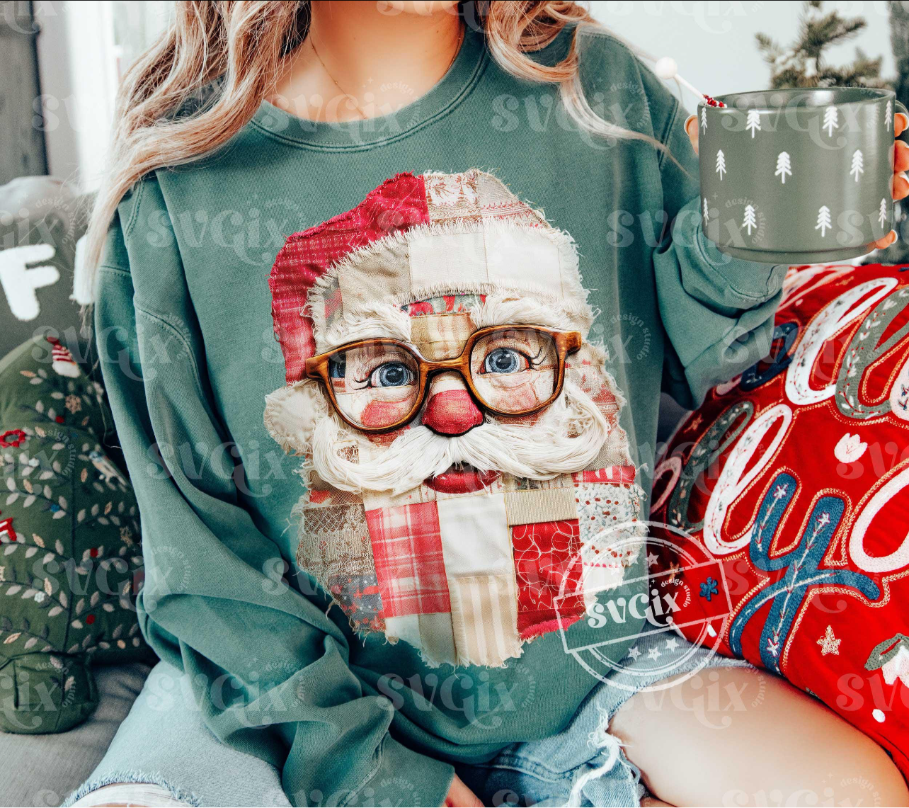 Patchwork Santa