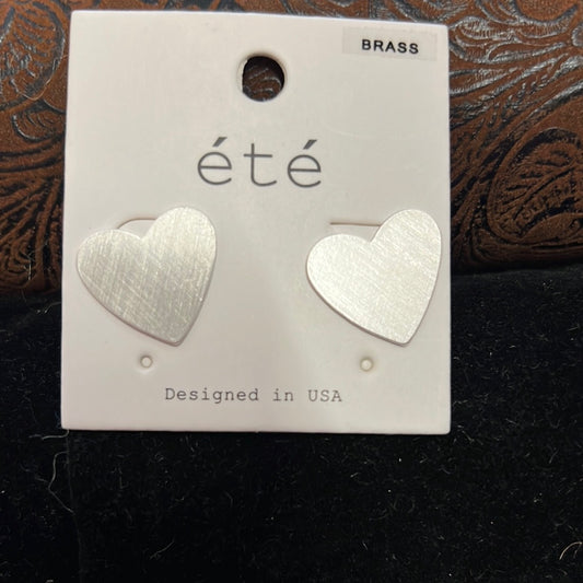 Silver Heart Earrings