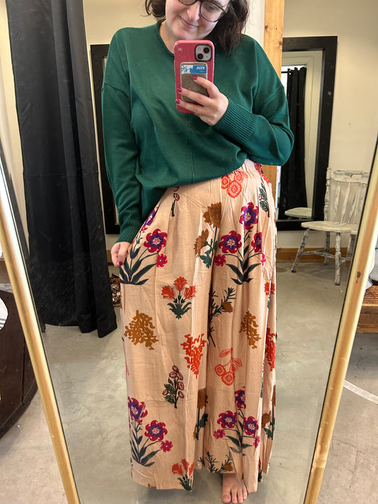 Kacie floral pants