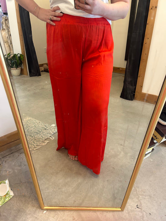 Lucy Wide Leg Satin Pants