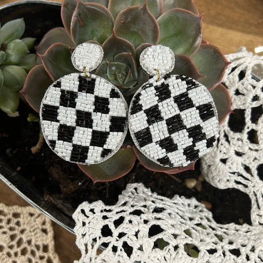 Checkerboard Earrings