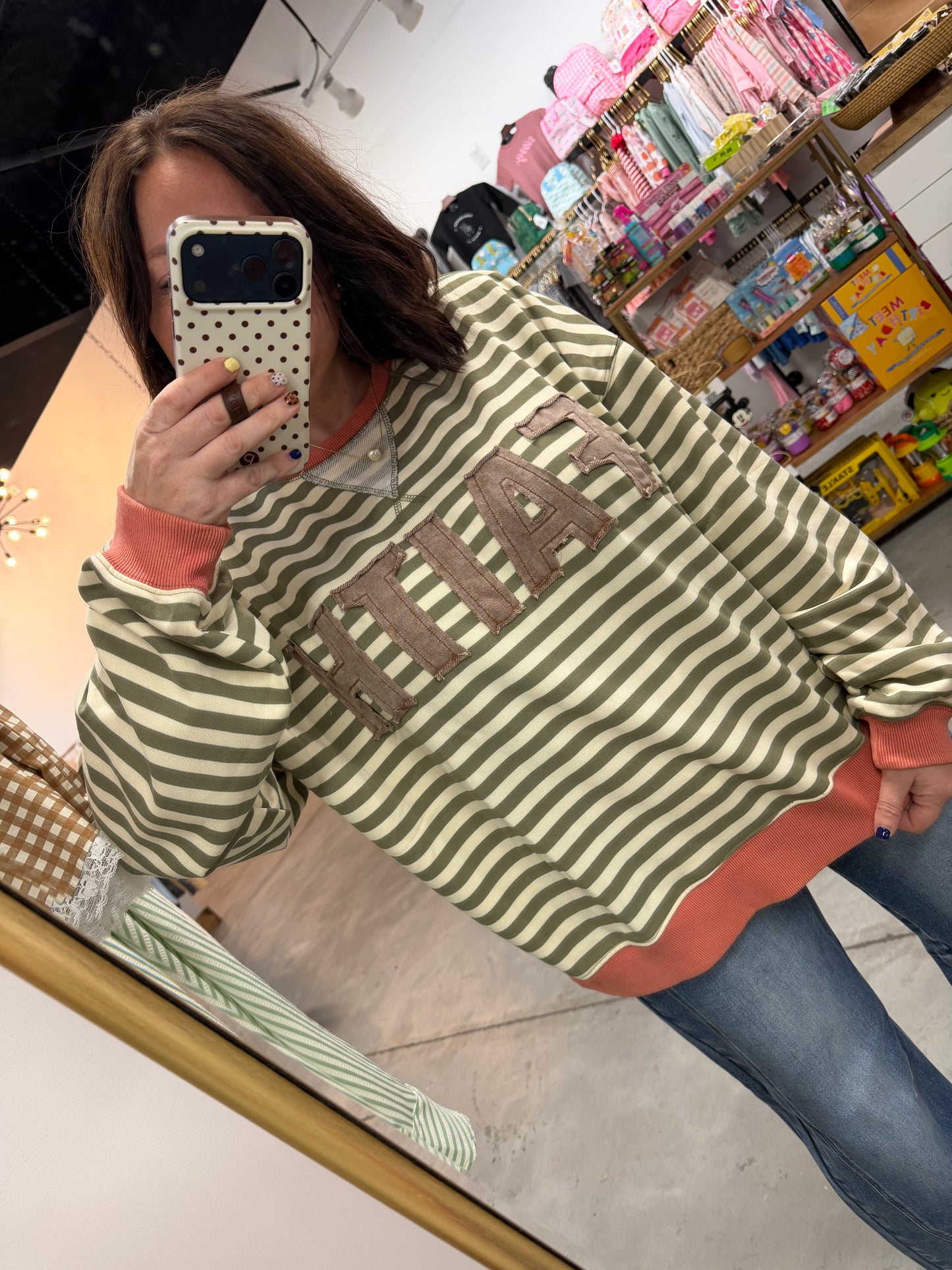 Faith Striped Pullover