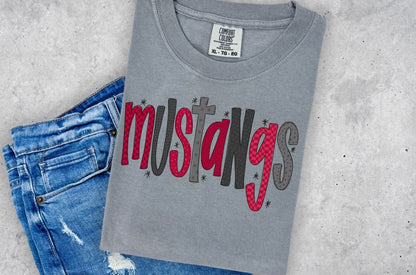 Mascot Funky Font Tee