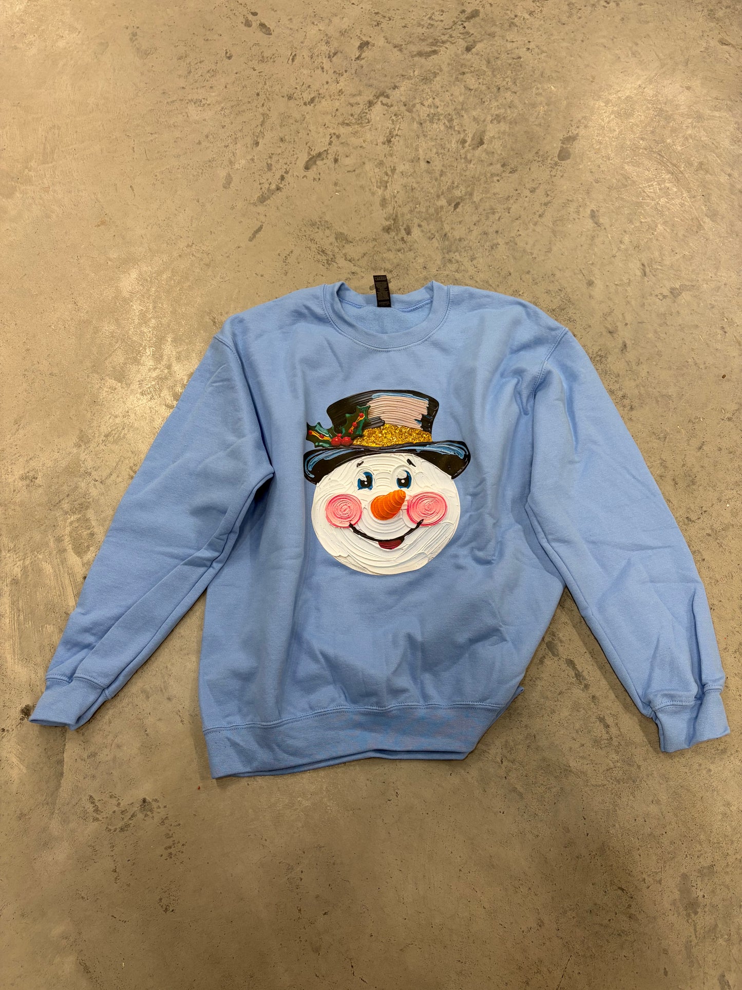 Frosty faux paint sweatshirt