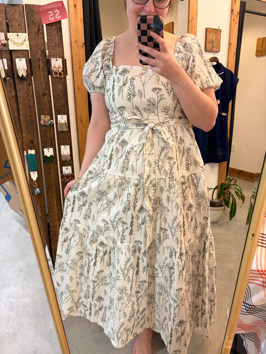 Green Fields Maxi Dress
