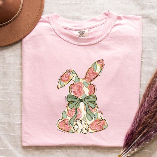 PREORDER PINK FLORAL BUNNY