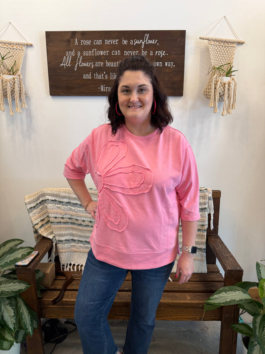 Daisy Pink Pullover
