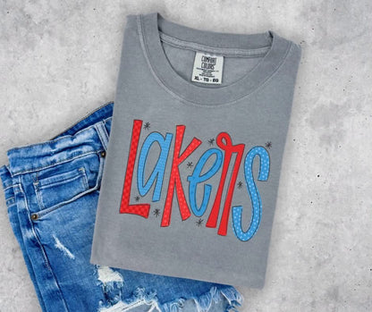 Mascot Funky Font Tee