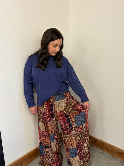 Boho Floral Pants