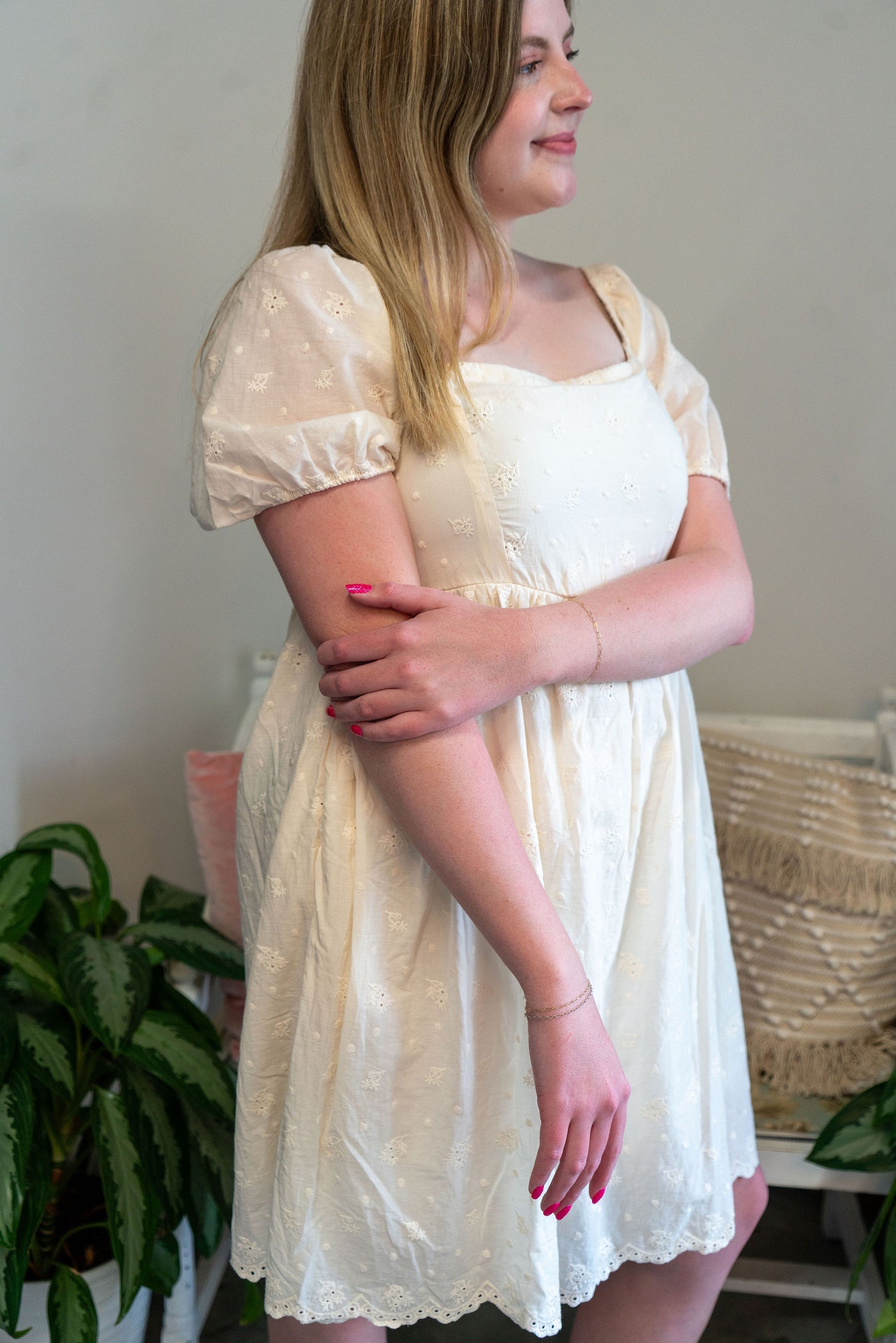 All in Fun Eyelet Dress