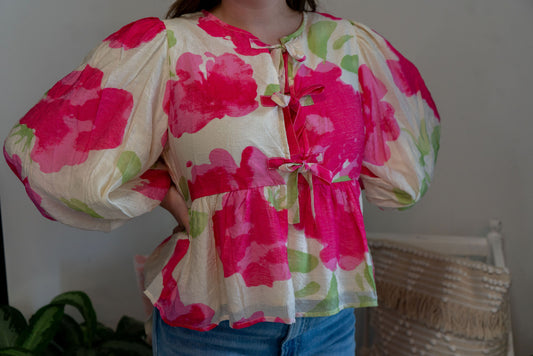 Pop of Pink Top