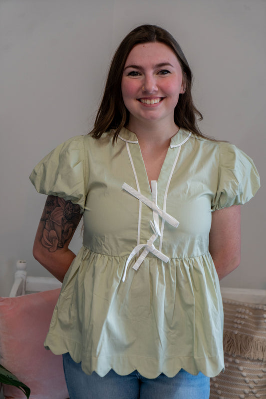 Linley Sage Top