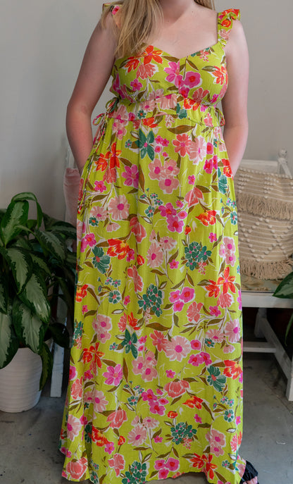 Limeade Florals Dress