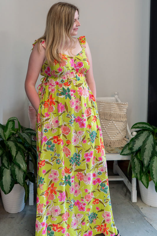 Limeade Florals Dress