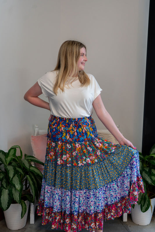 Lush Floral Skirt