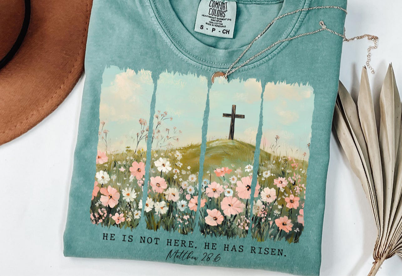 He is not here, He is Risen preorder tee