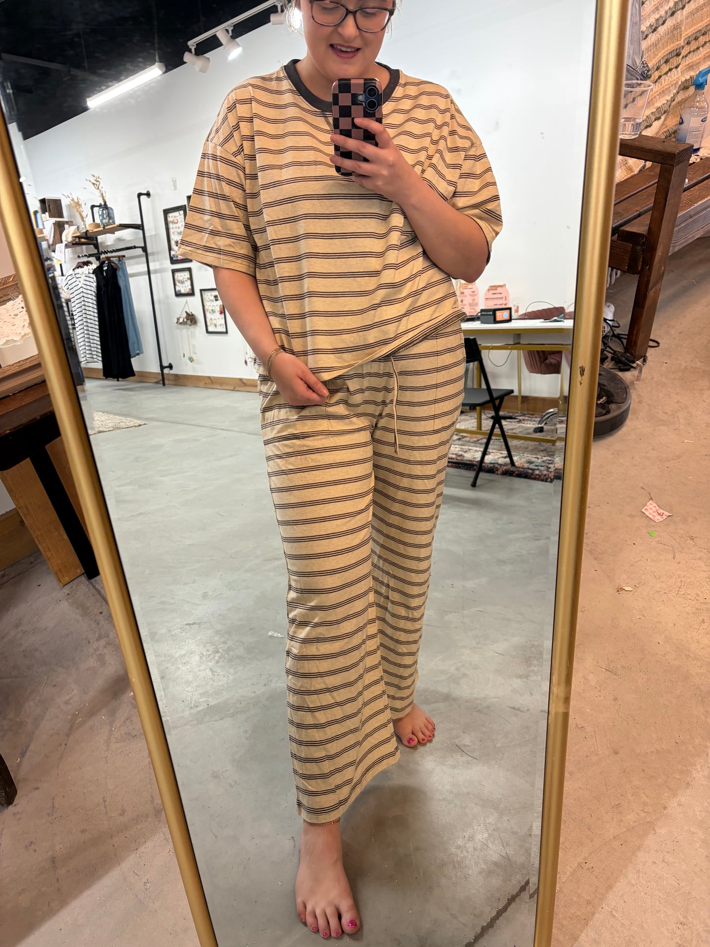 Casual Striped Set
