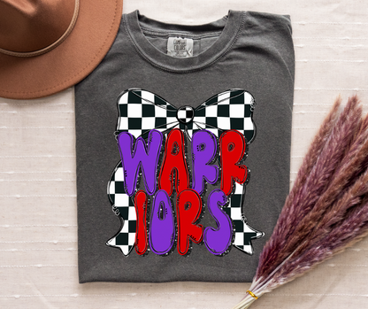 Checkered Bow Mascot Tee (PREORDER)