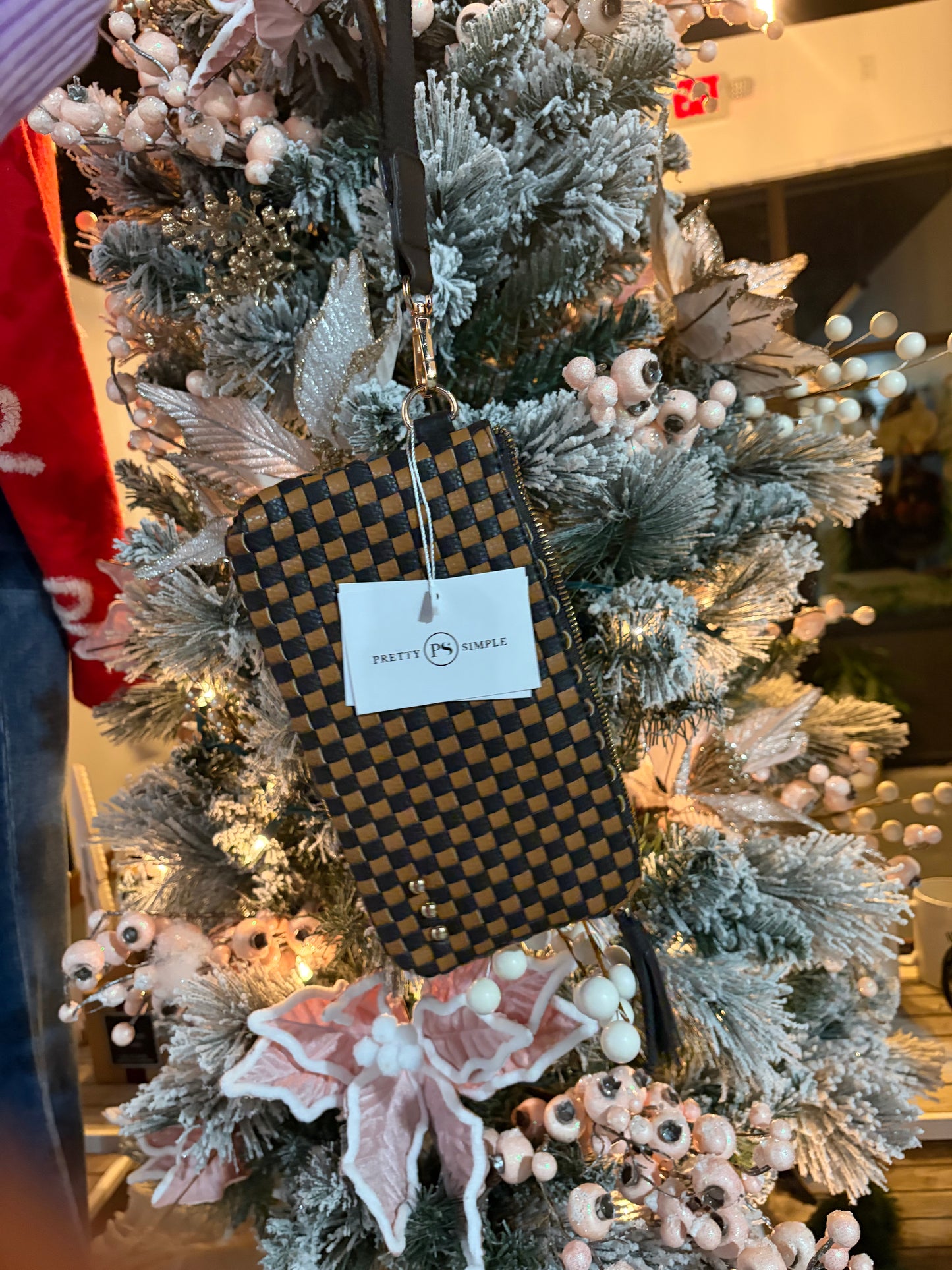 Sienna checker wrist wallet