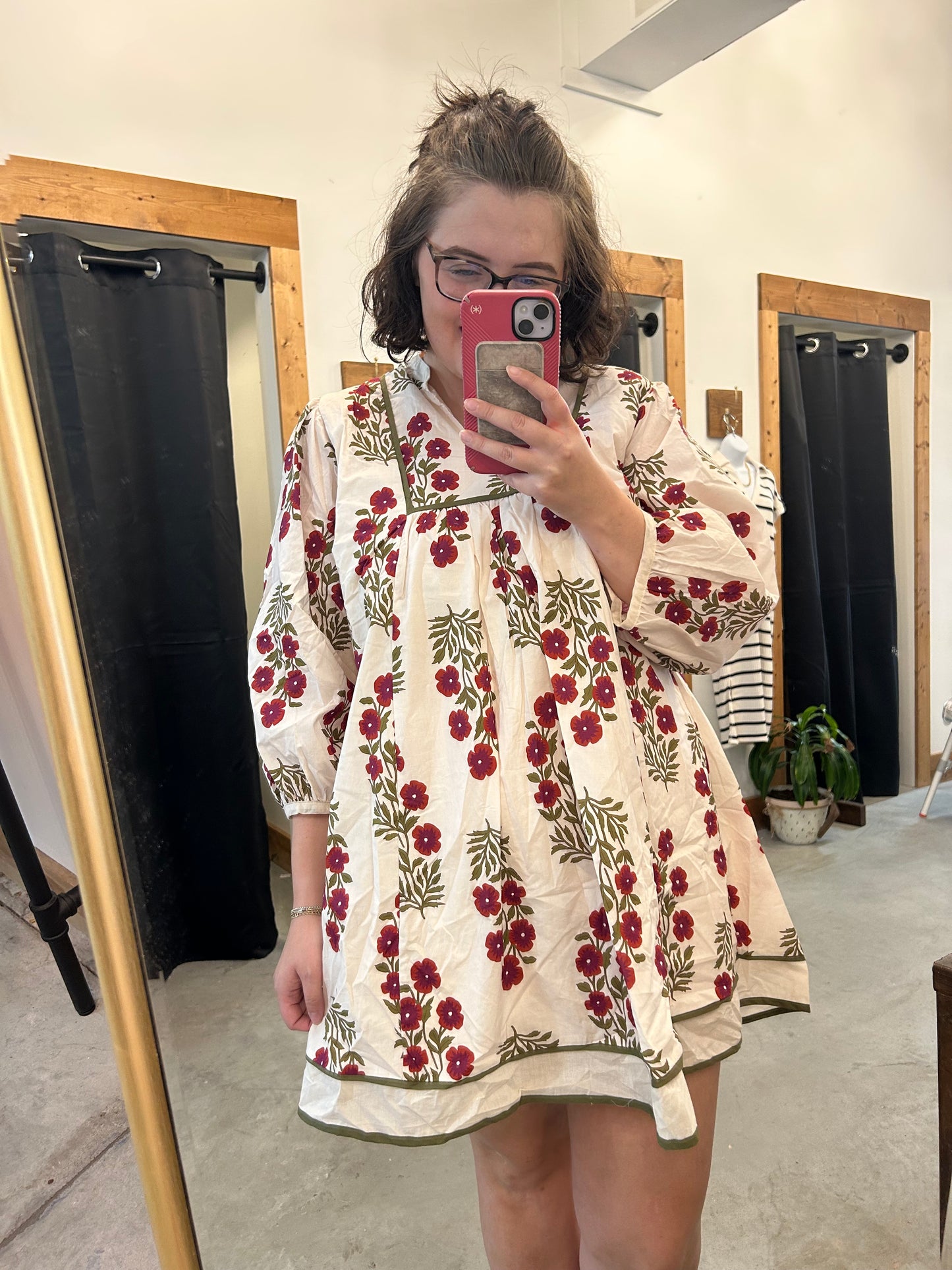 Flouncy Fall Florals Dress