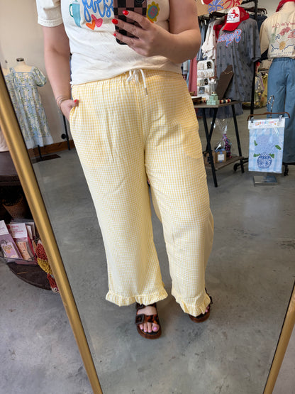 Lemonade Stand Gingham Pants