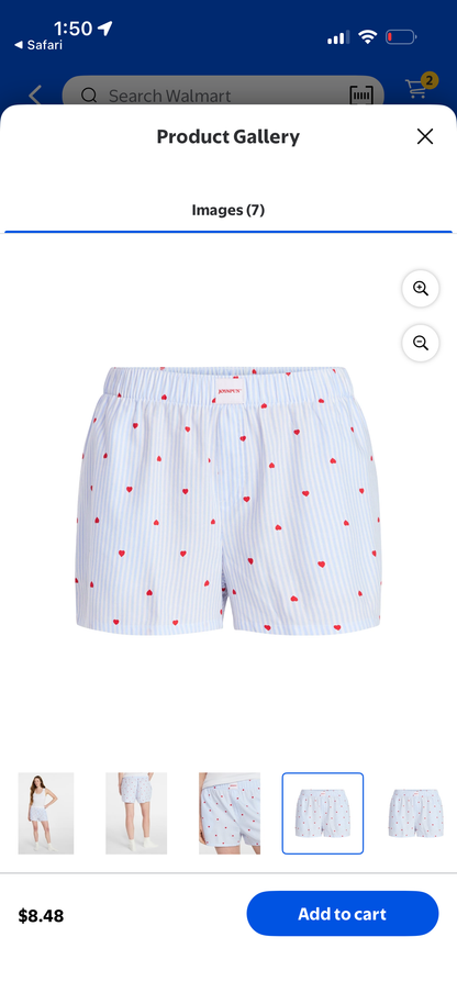 Custom Joyspun Pajama Shorts