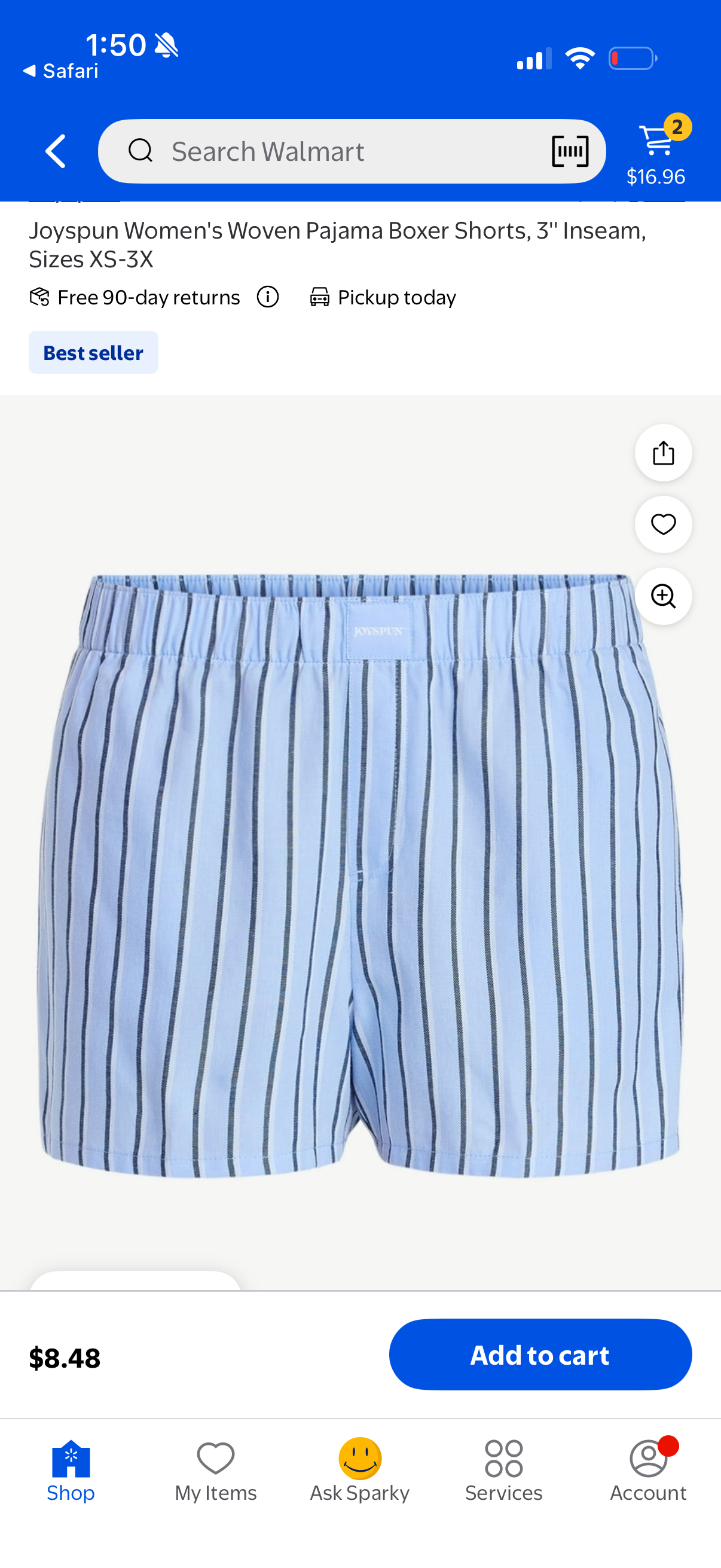 Custom Joyspun Pajama Shorts
