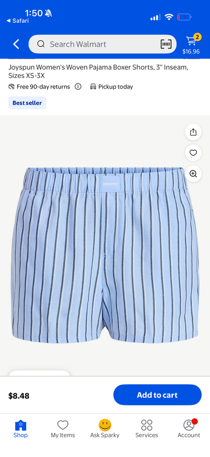 Custom Joyspun Pajama Shorts