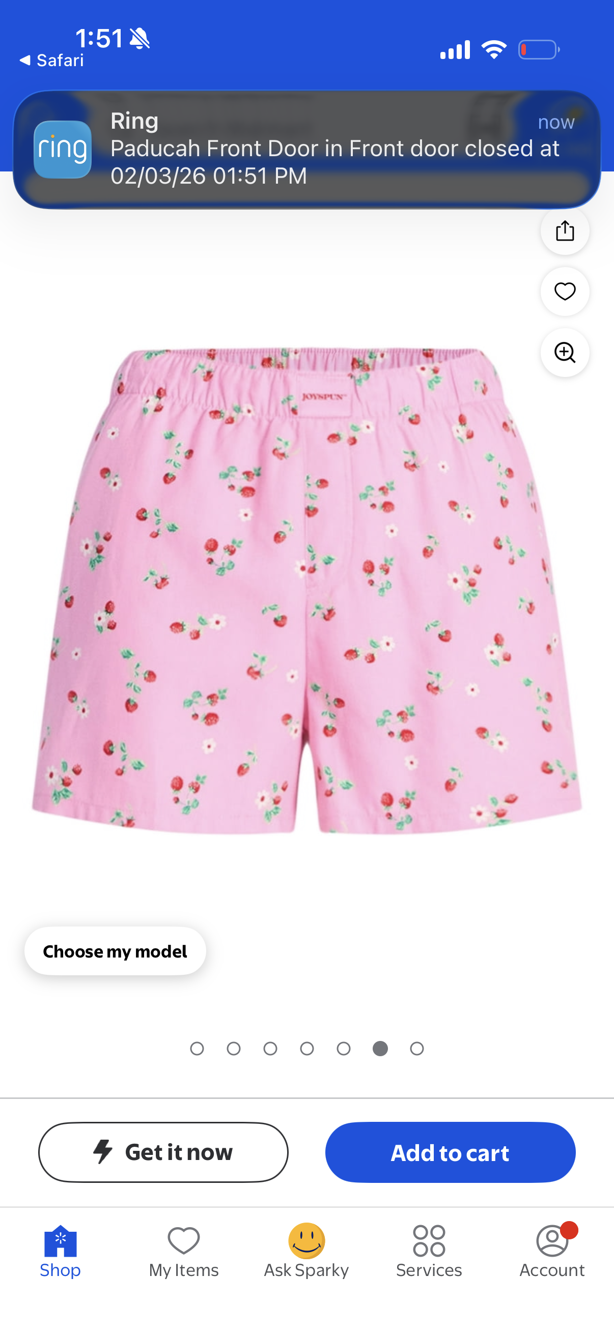 Custom Joyspun Pajama Shorts