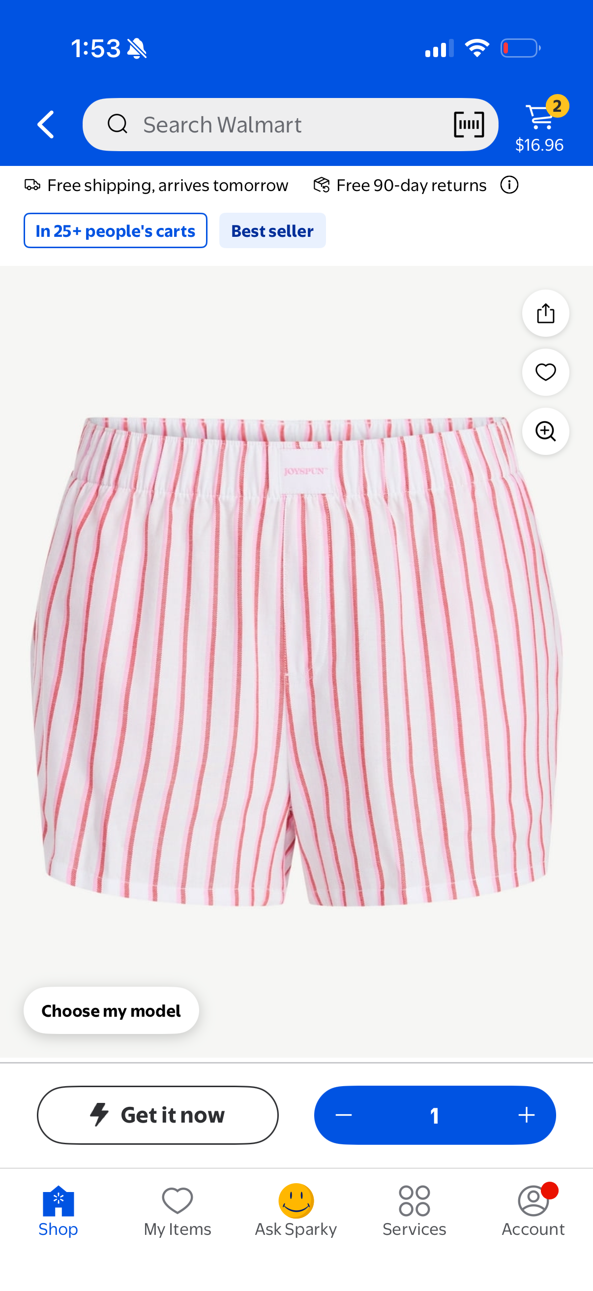 Custom Joyspun Pajama Shorts