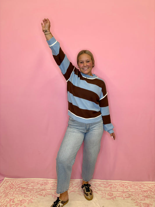 Striped Chocolate & Striped Sweater