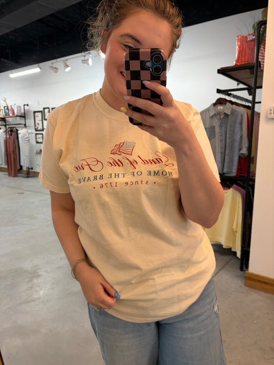 Land of the Free Watercolor Tee