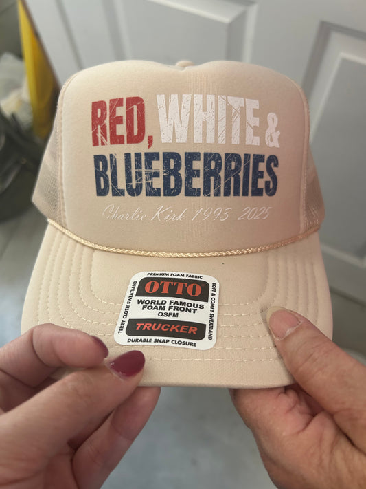 Red White & Blueberries Hat
