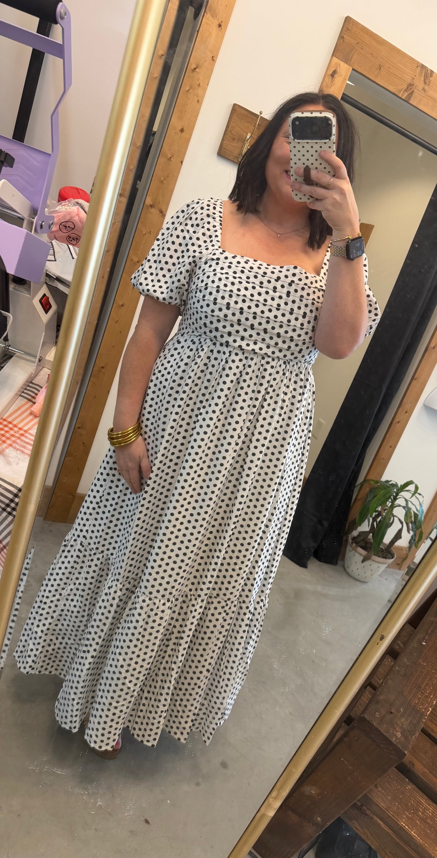 Classic Polka Dot Maxi