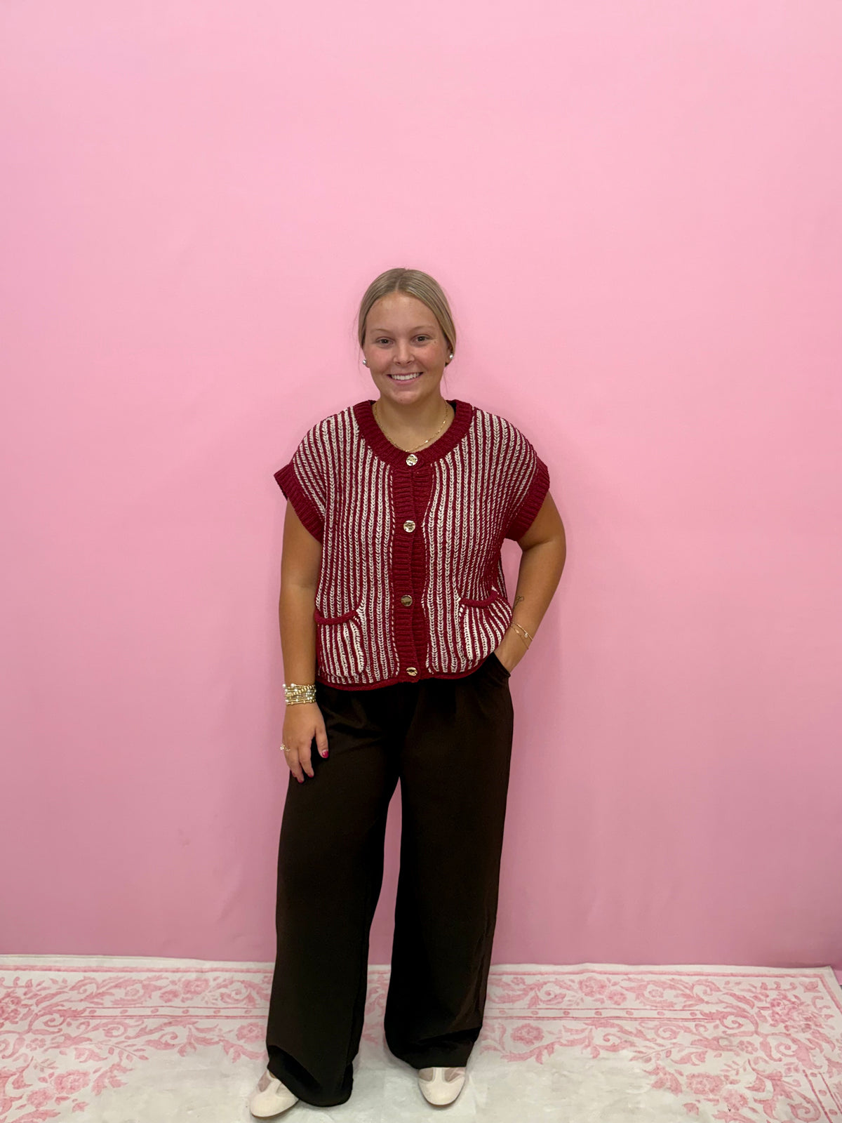 Burgundy Social Vest