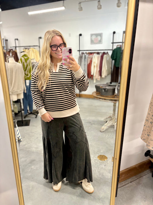 The Neutral Days Striped Pullover