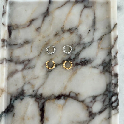 Ivory Hoops (Silver)